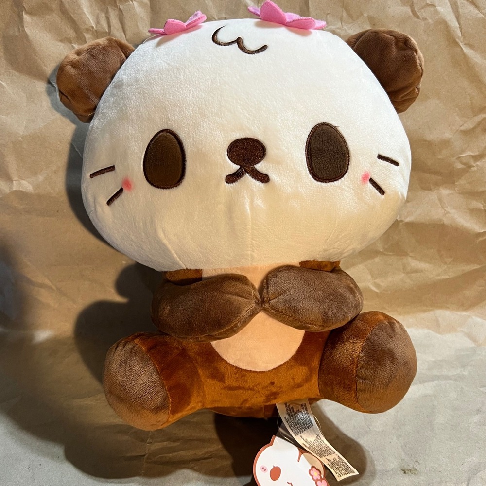 Bird‎ Uyen Round1 Exclusive Otter Plush Brown White Cherry Blossom 10in